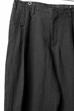 画像をギャラリービューアに読み込む, Y's for men TRIPLE STITCH PANTS / 40 LINEN (BLACK)