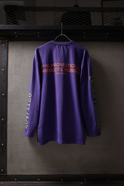 beauty : beast x 20471120 COLLABORATION L/S TEE _3 (PURPLE x GREEN)