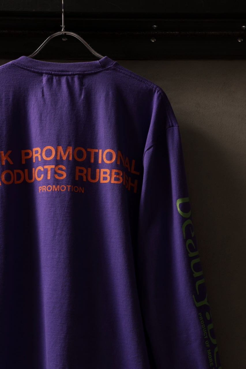 画像をギャラリービューアに読み込む, beauty : beast x 20471120 COLLABORATION L/S TEE _3 (PURPLE x GREEN)