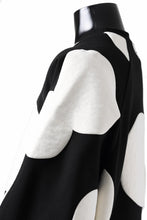 画像をギャラリービューアに読み込む, A.F ARTEFACT POLKA PATTERN SWEAT RAGLAN TOPS (BLACK)