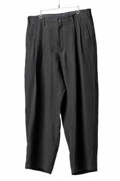 画像をギャラリービューアに読み込む, Y's for men TRIPLE STITCH PANTS / 40 LINEN (BLACK)