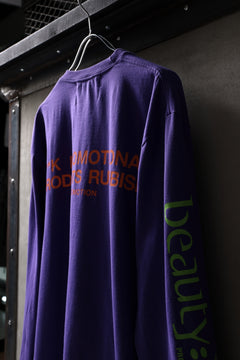 画像をギャラリービューアに読み込む, beauty : beast x 20471120 COLLABORATION L/S TEE _3 (PURPLE x GREEN)