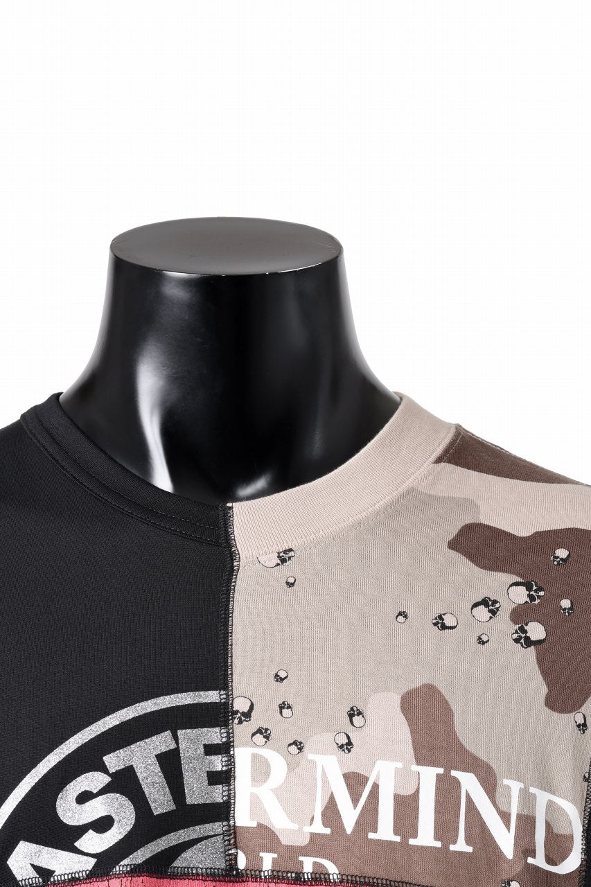 Load image into Gallery viewer, mastermind JAPAN x CHANGES exclusive ReBUILD T-SHIRT / CH-BODY (BLACK #1)