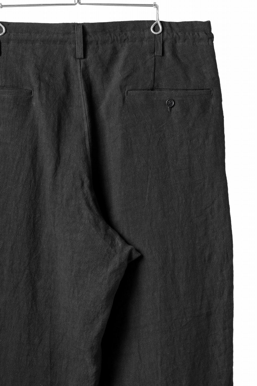 画像をギャラリービューアに読み込む, Y's for men TRIPLE STITCH PANTS / 40 LINEN (BLACK)