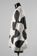 画像をギャラリービューアに読み込む, A.F ARTEFACT POLKA PATTERN BLEND KNIT CARDIGAN (BEIGE x GREY)