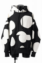 画像をギャラリービューアに読み込む, A.F ARTEFACT POLKA PATTERN SWEAT HOODIE (BLACK)