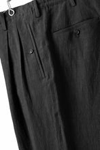画像をギャラリービューアに読み込む, Y's for men TRIPLE STITCH PANTS / 40 LINEN (BLACK)