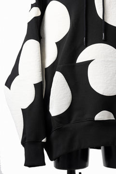 画像をギャラリービューアに読み込む, A.F ARTEFACT POLKA PATTERN SWEAT HOODIE (BLACK)