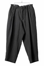 画像をギャラリービューアに読み込む, Y's for men TRIPLE STITCH PANTS / 40 LINEN (BLACK)
