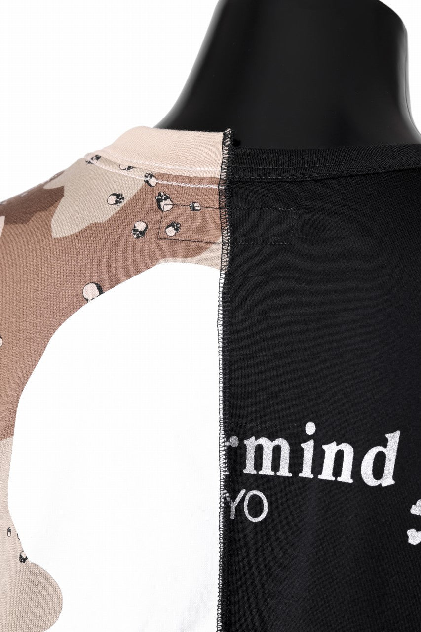 Load image into Gallery viewer, mastermind JAPAN x CHANGES exclusive ReBUILD T-SHIRT / CH-BODY (BLACK #1)