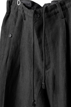 画像をギャラリービューアに読み込む, Y's for men TRIPLE STITCH PANTS / 40 LINEN (BLACK)
