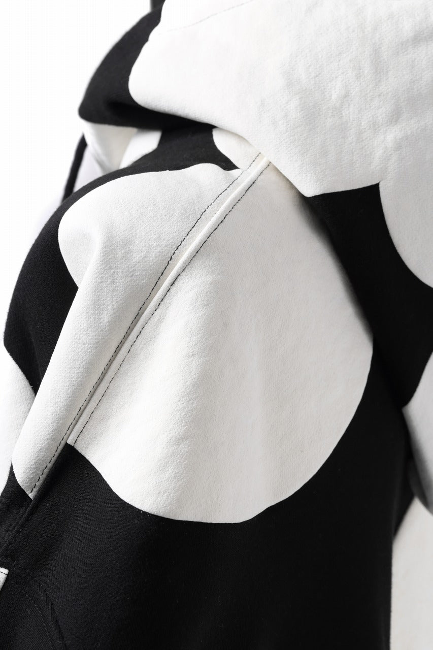 画像をギャラリービューアに読み込む, A.F ARTEFACT POLKA PATTERN SWEAT HOODIE (BLACK)