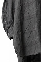 画像をギャラリービューアに読み込む, KLASICA SHORT COLLAR ROOMY SHIRTS / DRAPE & SMOOTH TEXTILE (GRAYSH DYE CHECK)