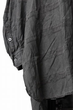 画像をギャラリービューアに読み込む, KLASICA SHORT COLLAR ROOMY SHIRTS / DRAPE & SMOOTH TEXTILE (GRAYSH DYE CHECK)