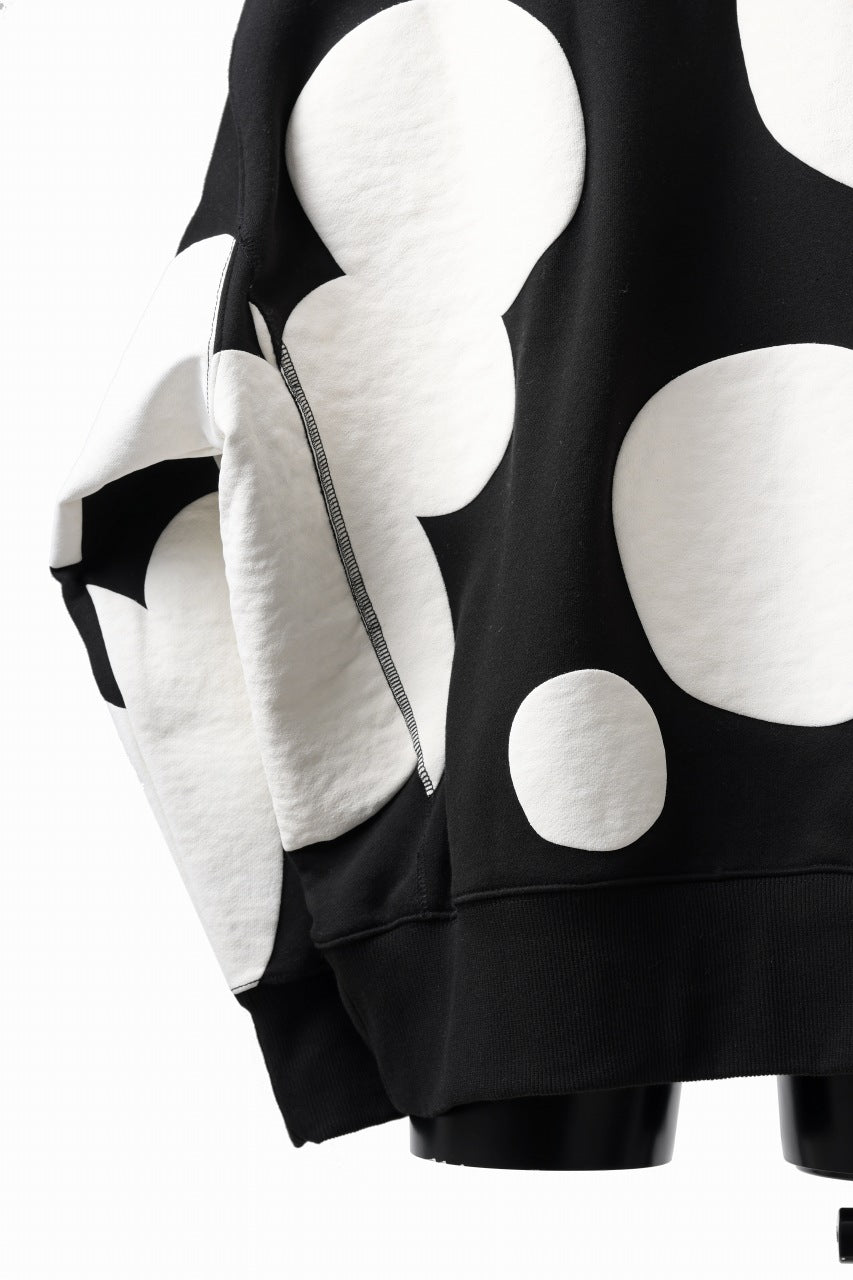 画像をギャラリービューアに読み込む, A.F ARTEFACT POLKA PATTERN SWEAT HOODIE (BLACK)