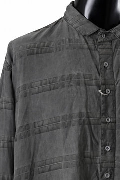 画像をギャラリービューアに読み込む, KLASICA SHORT COLLAR ROOMY SHIRTS / DRAPE & SMOOTH TEXTILE (GRAYSH DYE CHECK)