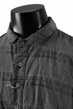 画像をギャラリービューアに読み込む, KLASICA SHORT COLLAR ROOMY SHIRTS / DRAPE & SMOOTH TEXTILE (GRAYSH DYE CHECK)