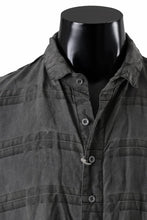 画像をギャラリービューアに読み込む, KLASICA SHORT COLLAR ROOMY SHIRTS / DRAPE & SMOOTH TEXTILE (GRAYSH DYE CHECK)