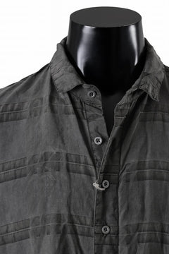画像をギャラリービューアに読み込む, KLASICA SHORT COLLAR ROOMY SHIRTS / DRAPE & SMOOTH TEXTILE (GRAYSH DYE CHECK)