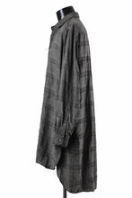 画像をギャラリービューアに読み込む, KLASICA SHORT COLLAR ROOMY SHIRTS / DRAPE & SMOOTH TEXTILE (GRAYSH DYE CHECK)