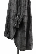 画像をギャラリービューアに読み込む, KLASICA SHORT COLLAR ROOMY SHIRTS / DRAPE & SMOOTH TEXTILE (GRAYSH DYE CHECK)