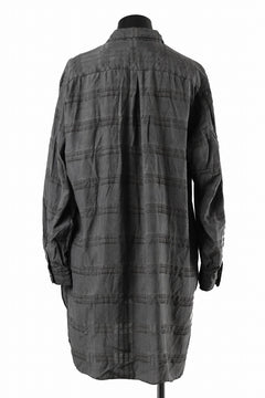 画像をギャラリービューアに読み込む, KLASICA SHORT COLLAR ROOMY SHIRTS / DRAPE & SMOOTH TEXTILE (GRAYSH DYE CHECK)