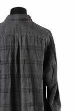 画像をギャラリービューアに読み込む, KLASICA SHORT COLLAR ROOMY SHIRTS / DRAPE & SMOOTH TEXTILE (GRAYSH DYE CHECK)