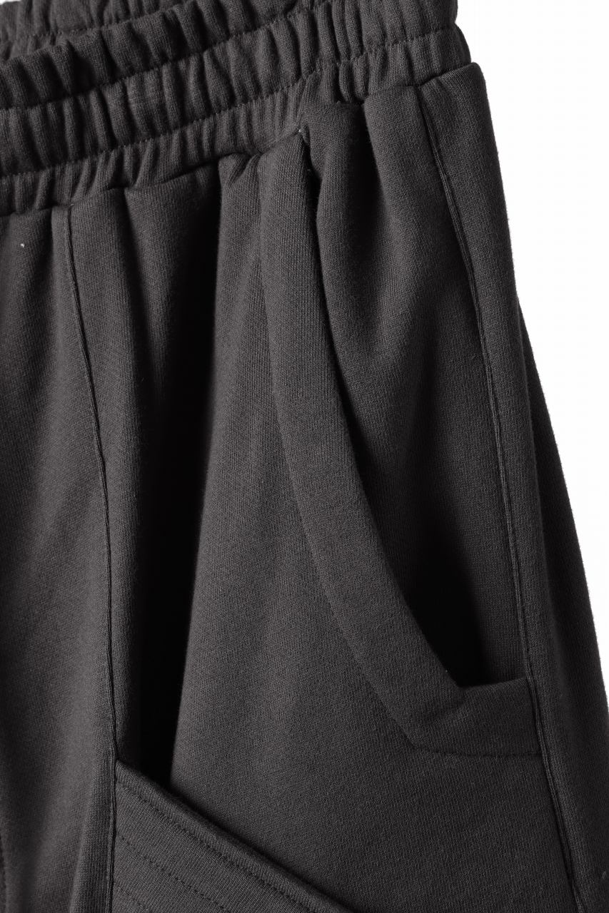 画像をギャラリービューアに読み込む, A.F ARTEFACT BELTED FLAP ZIP CARGO SARROUEL SHORTS / COTTON FLEECE (D.GREY)