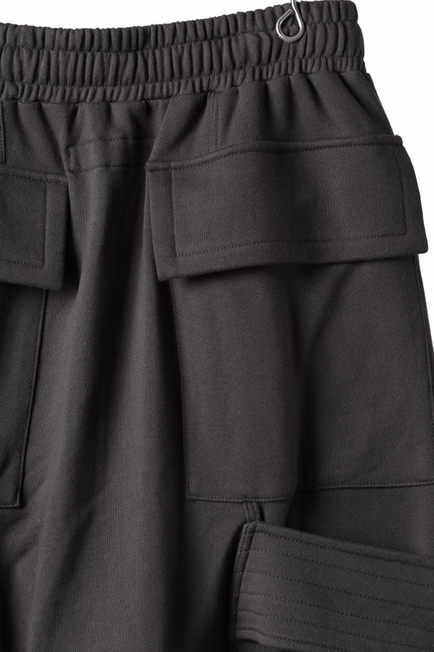 画像をギャラリービューアに読み込む, A.F ARTEFACT BELTED FLAP ZIP CARGO SARROUEL SHORTS / COTTON FLEECE (D.GREY)