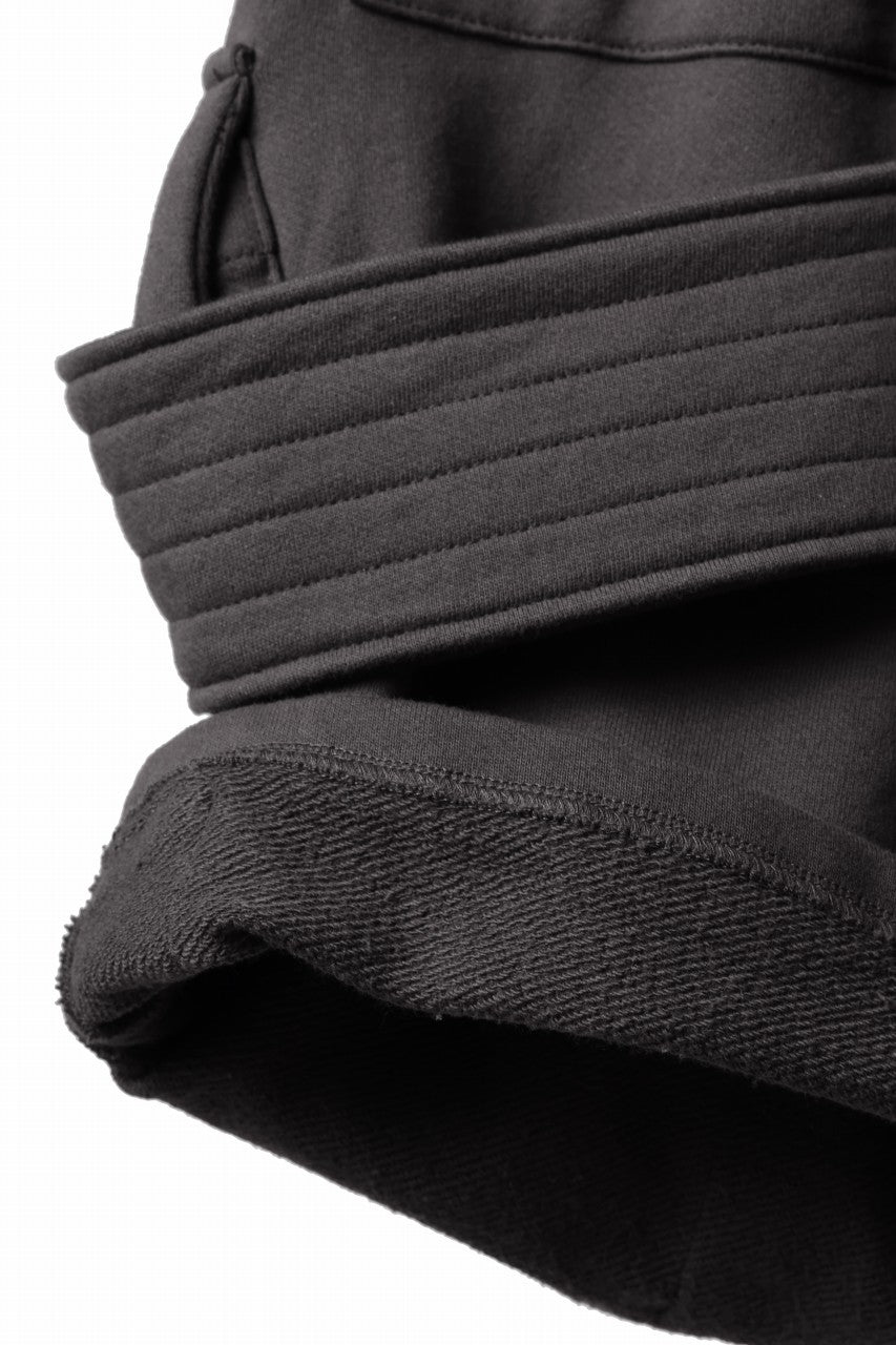 画像をギャラリービューアに読み込む, A.F ARTEFACT BELTED FLAP ZIP CARGO SARROUEL SHORTS / COTTON FLEECE (D.GREY)