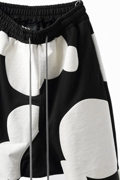 画像をギャラリービューアに読み込む, A.F ARTEFACT POLKA PATTERN SWEAT SAROUEL PANTS (BLACK)
