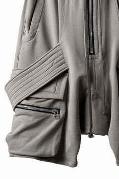 画像をギャラリービューアに読み込む, A.F ARTEFACT BELTED FLAP ZIP CARGO SARROUEL SHORTS / COTTON FLEECE (GREY)