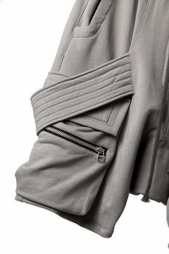 画像をギャラリービューアに読み込む, A.F ARTEFACT BELTED FLAP ZIP CARGO SARROUEL SHORTS / COTTON FLEECE (GREY)