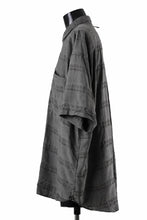 画像をギャラリービューアに読み込む, KLASICA RELAXED FIT H/S SHIRTS / DRAPE & SMOOTH TEXTILE (GRAYSH DYE CHECK)