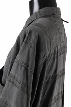 画像をギャラリービューアに読み込む, KLASICA RELAXED FIT H/S SHIRTS / DRAPE & SMOOTH TEXTILE (GRAYSH DYE CHECK)