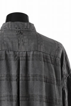 画像をギャラリービューアに読み込む, KLASICA RELAXED FIT H/S SHIRTS / DRAPE & SMOOTH TEXTILE (GRAYSH DYE CHECK)