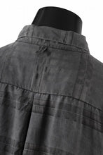 画像をギャラリービューアに読み込む, KLASICA RELAXED FIT H/S SHIRTS / DRAPE & SMOOTH TEXTILE (GRAYSH DYE CHECK)