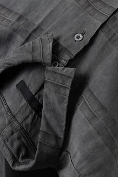 画像をギャラリービューアに読み込む, KLASICA RELAXED FIT H/S SHIRTS / DRAPE & SMOOTH TEXTILE (GRAYSH DYE CHECK)