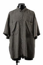 画像をギャラリービューアに読み込む, KLASICA RELAXED FIT H/S SHIRTS / DRAPE & SMOOTH TEXTILE (BROWNY DYE STRIPE)