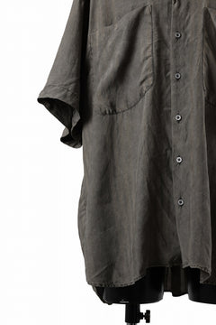 画像をギャラリービューアに読み込む, KLASICA RELAXED FIT H/S SHIRTS / DRAPE & SMOOTH TEXTILE (BROWNY DYE STRIPE)