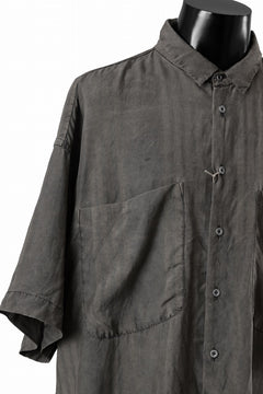 画像をギャラリービューアに読み込む, KLASICA RELAXED FIT H/S SHIRTS / DRAPE & SMOOTH TEXTILE (BROWNY DYE STRIPE)