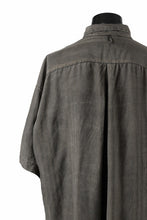 画像をギャラリービューアに読み込む, KLASICA RELAXED FIT H/S SHIRTS / DRAPE & SMOOTH TEXTILE (BROWNY DYE STRIPE)