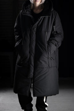 画像をギャラリービューアに読み込む, thom/krom HOODIE ZIP BOMBER COAT / WARM PADDED (BLACK)