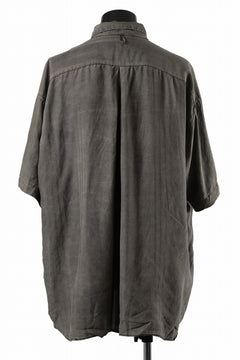 画像をギャラリービューアに読み込む, KLASICA RELAXED FIT H/S SHIRTS / DRAPE & SMOOTH TEXTILE (BROWNY DYE STRIPE)
