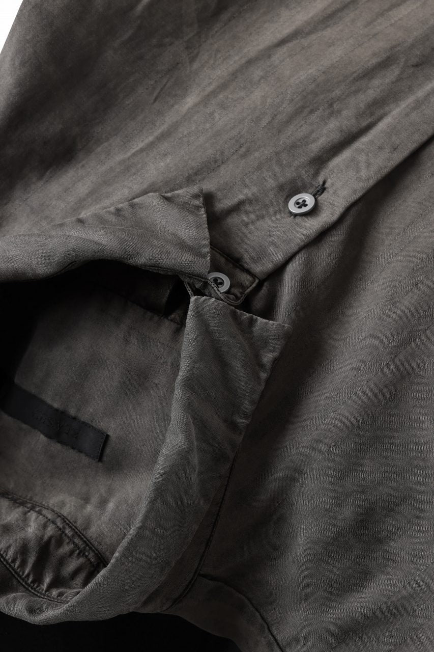 画像をギャラリービューアに読み込む, KLASICA RELAXED FIT H/S SHIRTS / DRAPE & SMOOTH TEXTILE (BROWNY DYE STRIPE)