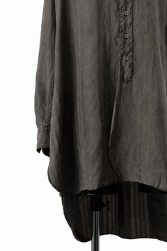 画像をギャラリービューアに読み込む, KLASICA SHORT COLLAR ROOMY SHIRTS / DRAPE & SMOOTH TEXTILE (BROWNY DYE STRIPE)