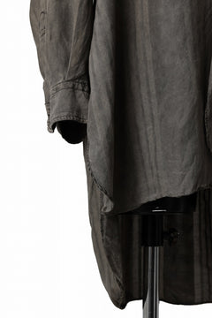画像をギャラリービューアに読み込む, KLASICA SHORT COLLAR ROOMY SHIRTS / DRAPE & SMOOTH TEXTILE (BROWNY DYE STRIPE)