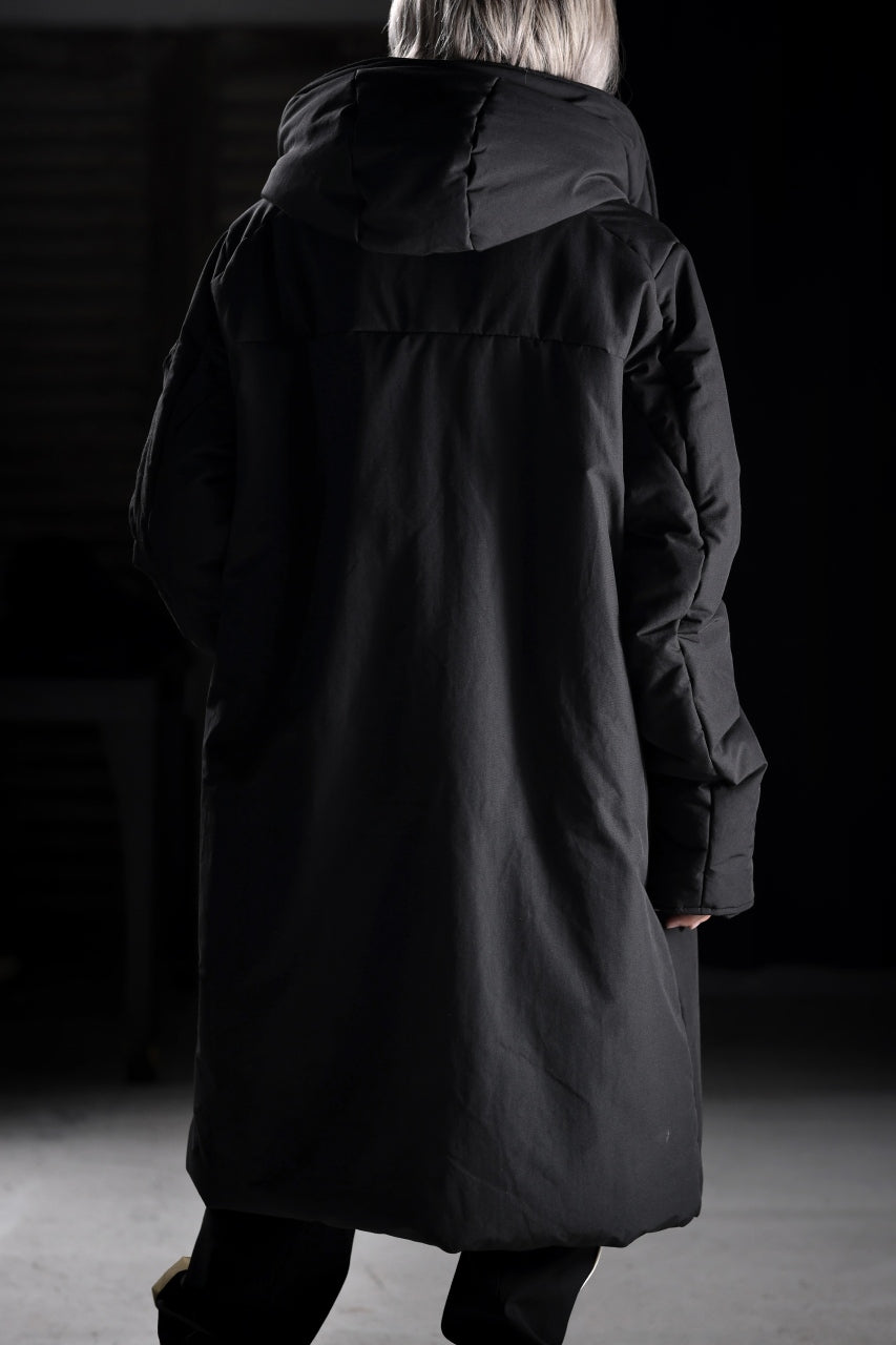画像をギャラリービューアに読み込む, thom/krom HOODIE ZIP BOMBER COAT / WARM PADDED (BLACK)