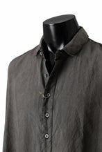 画像をギャラリービューアに読み込む, KLASICA SHORT COLLAR ROOMY SHIRTS / DRAPE & SMOOTH TEXTILE (BROWNY DYE STRIPE)