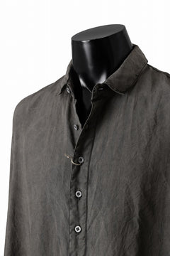 画像をギャラリービューアに読み込む, KLASICA SHORT COLLAR ROOMY SHIRTS / DRAPE & SMOOTH TEXTILE (BROWNY DYE STRIPE)
